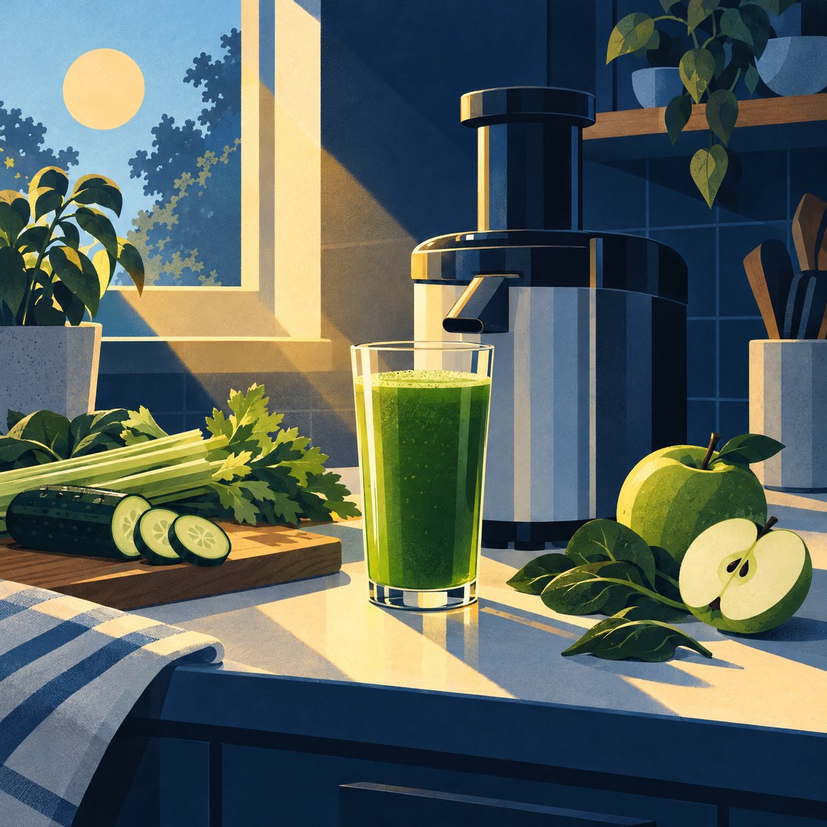 Illustration for Swapping Alcohol for Juice
