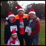Santa fun run in Cheltenham