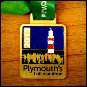 Plymouth Half Marathon 2013 medal