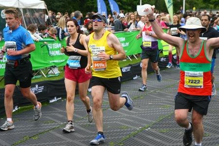 Finishing the Edinburgh Marathon