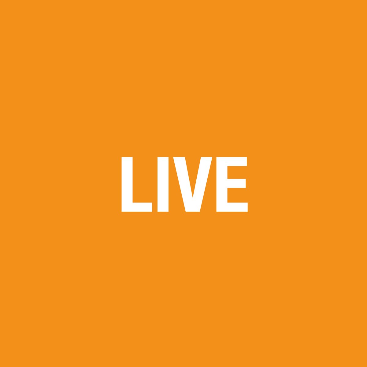 The word LIVE in bold white capitals on a plain orange background, the day 4 card from Neil Martin's 2016 Motivational Advent Calendar
