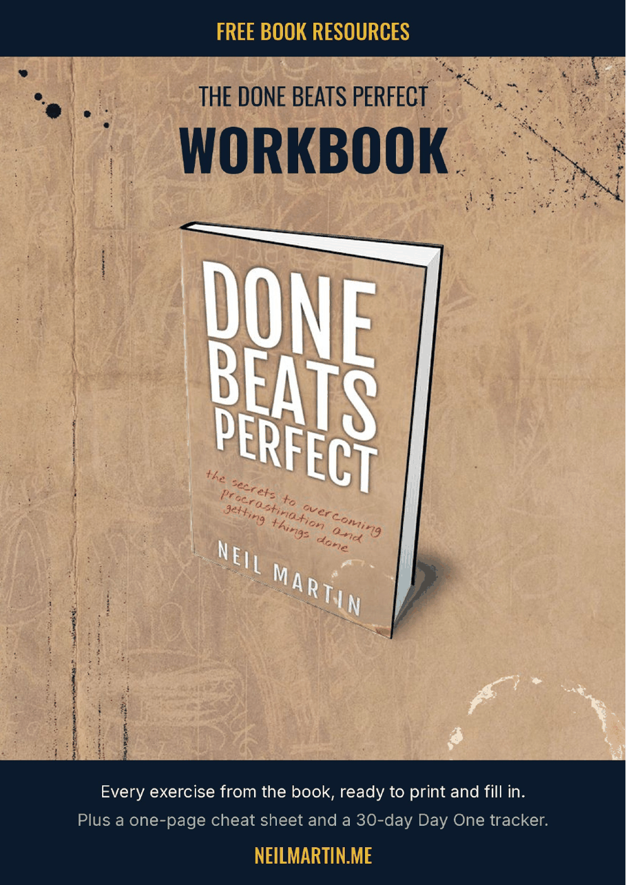 Done Beats Perfect workbook preview